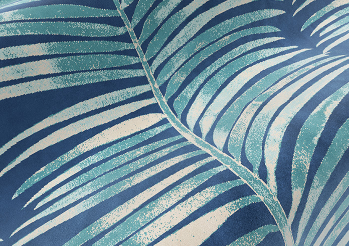 Melody Velvet, Blue Lagoon - Twist&Fit Roman Blind - Image 4
